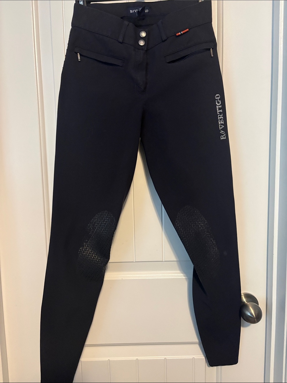 B Vertigo Women's Navy Blue Equestrian Breeches